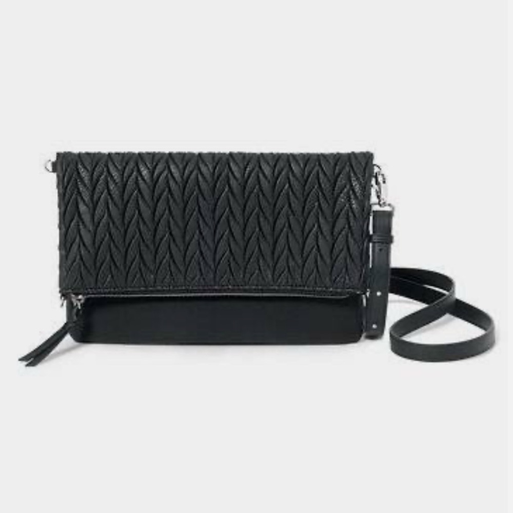 Stella & Dot 4 way Elegant Black Crossbody and clutch